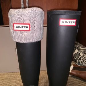 Grey Tall Hunter Boot Socks